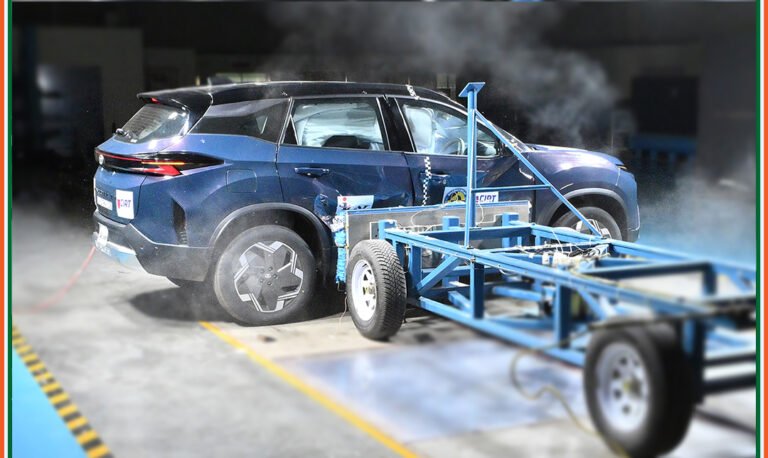 harrier ev crash
