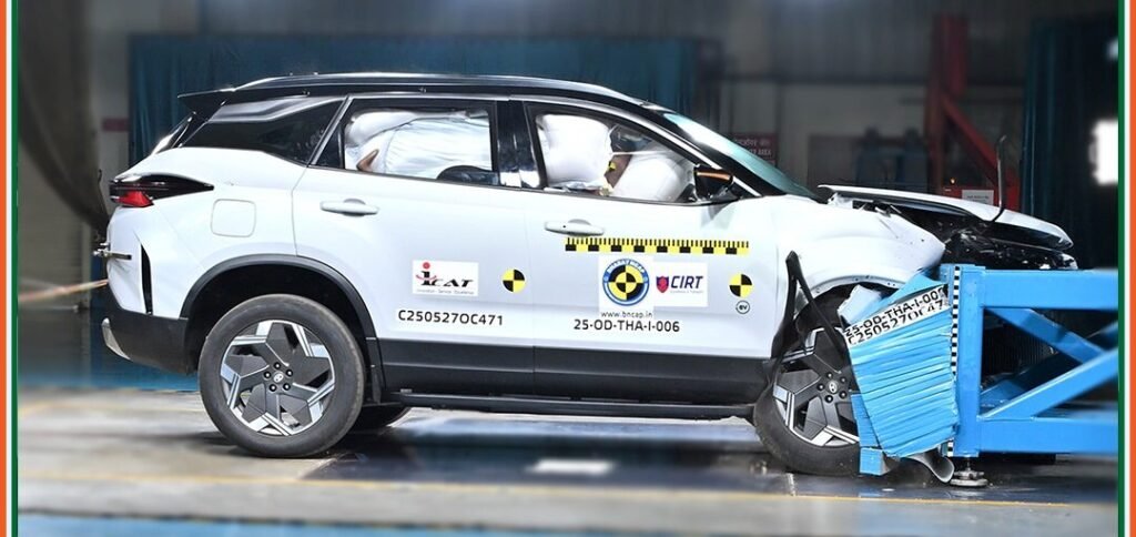 harrier ev crash rating