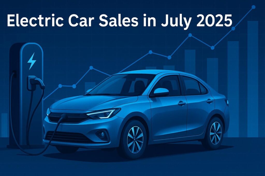 electric car sales in July 2025